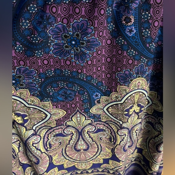 Tiana B. Blue and Purple Midi Dress - Picture 4 of 4